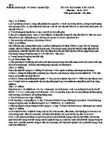 Đề thi học sinh giỏi môn Vật lý Lớp 8 - Đề 8 - Năm học 2016-2017 (Có đáp án)
